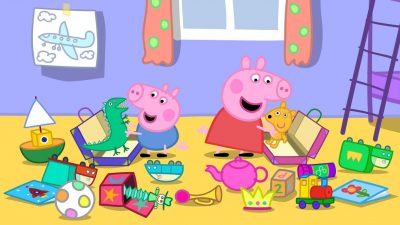 Dibujos Animados De Peppa Pig En Español jugando