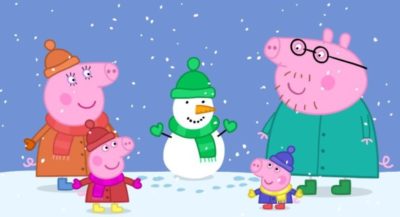Dibujos Peppa Pig Para Imprimir nieve