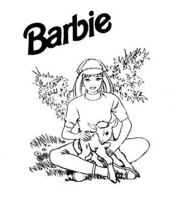 imagenes de barbie para colorear oveja